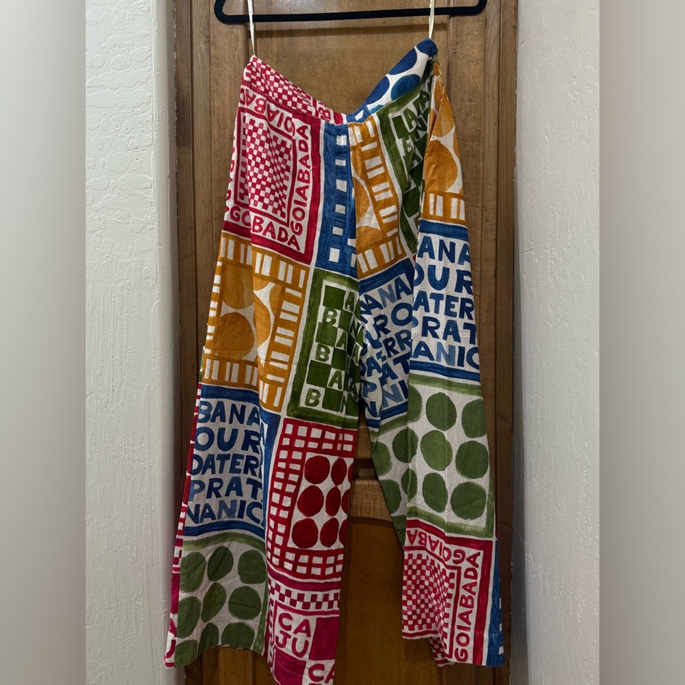 Anthropologie x Farm Rio Multicolor Graphic Palazzo Pants - Picture 3 of 5